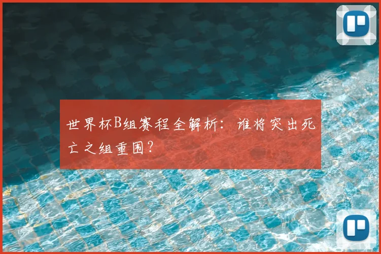 世界杯B组赛程全解析:谁将突出死亡之组重围?